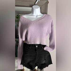 Aeropostale Crop Knit Sweater - Size XS
